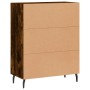 Aparador de madera de ingeniería roble ahumado 69,5x34x90 cm de vidaXL, Aparadores - Ref: Foro24-827745, Precio: 88,57 €, Des...