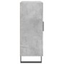 Aparador de madera de ingeniería gris hormigón 69,5x34x90 cm de vidaXL, Aparadores - Ref: Foro24-827752, Precio: 92,98 €, Des...