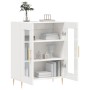 Aparador de madera contrachapada blanco brillante 69,5x34x90 cm de vidaXL, Aparadores - Ref: Foro24-827774, Precio: 90,88 €, ...