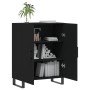 Aparador de madera de ingeniería negro 69,5x34x90 cm de vidaXL, Aparadores - Ref: Foro24-827749, Precio: 99,96 €, Descuento: %