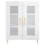 Sideboard aus glänzendem weißem Sperrholz 69,5x34x90 cm von vidaXL, Sideboards - Ref: Foro24-827774, Preis: 90,88 €, Rabatt: %