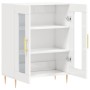 Aparador de madera contrachapada blanco brillante 69,5x34x90 cm de vidaXL, Aparadores - Ref: Foro24-827774, Precio: 90,88 €, ...