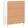 Aparador de madera contrachapada blanco brillante 69,5x34x90 cm de vidaXL, Aparadores - Ref: Foro24-827774, Precio: 90,88 €, ...