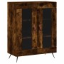 Aparador de madera de ingeniería roble ahumado 69,5x34x90 cm de vidaXL, Aparadores - Ref: Foro24-827761, Precio: 86,29 €, Des...