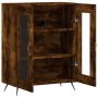 Aparador de madera de ingeniería roble ahumado 69,5x34x90 cm de vidaXL, Aparadores - Ref: Foro24-827761, Precio: 86,29 €, Des...