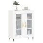 White engineered wood sideboard 69.5x34x90 cm by vidaXL, Sideboards - Ref: Foro24-827764, Price: 85,64 €, Discount: %