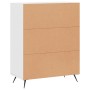 White engineered wood sideboard 69.5x34x90 cm by vidaXL, Sideboards - Ref: Foro24-827756, Price: 81,80 €, Discount: %