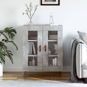 Engineered wood sideboard in concrete grey 69.5x34x90 cm by vidaXL, Sideboards - Ref: Foro24-827760, Price: 83,99 €, Discount: %