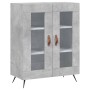 Aparador de madera de ingeniería gris hormigón 69,5x34x90 cm de vidaXL, Aparadores - Ref: Foro24-827760, Precio: 83,99 €, Des...