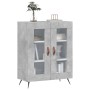 Aparador de madera de ingeniería gris hormigón 69,5x34x90 cm de vidaXL, Aparadores - Ref: Foro24-827760, Precio: 83,99 €, Des...