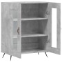 Aparador de madera de ingeniería gris hormigón 69,5x34x90 cm de vidaXL, Aparadores - Ref: Foro24-827760, Precio: 83,99 €, Des...