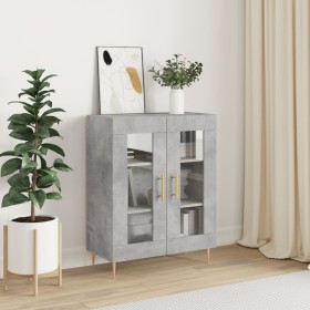 Aparador de madera de ingeniería gris hormigón 69,5x34x90 cm de vidaXL, Aparadores - Ref: Foro24-827776, Precio: 83,99 €, Des...