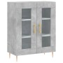 Aparador de madera de ingeniería gris hormigón 69,5x34x90 cm de vidaXL, Aparadores - Ref: Foro24-827776, Precio: 82,97 €, Des...