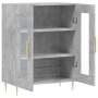 Aparador de madera de ingeniería gris hormigón 69,5x34x90 cm de vidaXL, Aparadores - Ref: Foro24-827776, Precio: 82,97 €, Des...