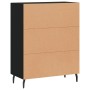 Engineered wood black sideboard 69.5x34x90 cm by vidaXL, Sideboards - Ref: Foro24-827741, Price: 85,51 €, Discount: %