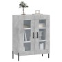 Aparador de madera de ingeniería gris hormigón 69,5x34x90 cm de vidaXL, Aparadores - Ref: Foro24-827800, Precio: 86,99 €, Des...