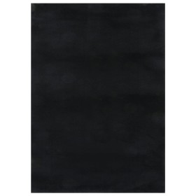 Alfombra peluda antideslizante lavable negro 120x170 cm de vidaXL, Alfombras - Ref: Foro24-342185, Precio: 55,47 €, Descuento: %