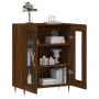 Aparador de madera de ingeniería marrón roble 69,5x34x90 cm de vidaXL, Aparadores - Ref: Foro24-827771, Precio: 85,64 €, Desc...