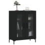 Aparador de madera de ingeniería negro 69,5x34x90 cm de vidaXL, Aparadores - Ref: Foro24-827789, Precio: 84,42 €, Descuento: %