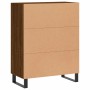 Aparador de madera de ingeniería marrón roble 69,5x34x90 cm de vidaXL, Aparadores - Ref: Foro24-827755, Precio: 95,86 €, Desc...