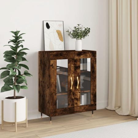 Smoked oak engineered wood sideboard 69.5x34x90 cm by vidaXL, Sideboards - Ref: Foro24-827769, Price: 83,03 €, Discount: %