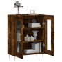 Aparador de madera de ingeniería roble ahumado 69,5x34x90 cm de vidaXL, Aparadores - Ref: Foro24-827777, Precio: 85,41 €, Des...