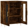 Aparador de madera de ingeniería roble ahumado 69,5x34x90 cm de vidaXL, Aparadores - Ref: Foro24-827777, Precio: 85,41 €, Des...