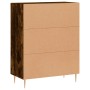 Smoked oak engineered wood sideboard 69.5x34x90 cm by vidaXL, Sideboards - Ref: Foro24-827777, Price: 85,41 €, Discount: %