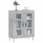 Aparador de madera de ingeniería gris hormigón 69,5x34x90 cm de vidaXL, Aparadores - Ref: Foro24-827784, Precio: 57,09 €, Des...