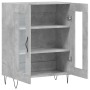 Aparador de madera de ingeniería gris hormigón 69,5x34x90 cm de vidaXL, Aparadores - Ref: Foro24-827784, Precio: 57,09 €, Des...