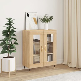 Aparador de madera de ingeniería roble Sonoma 69,5x34x90 cm de vidaXL, Aparadores - Ref: Foro24-827767, Precio: 85,99 €, Desc...