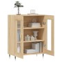 Aparador de madera de ingeniería roble Sonoma 69,5x34x90 cm de vidaXL, Aparadores - Ref: Foro24-827767, Precio: 88,08 €, Desc...