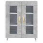 Aparador de madera de ingeniería gris hormigón 69,5x34x90 cm de vidaXL, Aparadores - Ref: Foro24-827768, Precio: 83,03 €, Des...