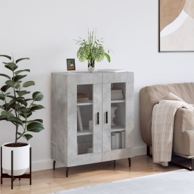 Concrete gray engineered wood sideboard 69.5x34x90 cm by vidaXL, Sideboards - Ref: Foro24-827808, Price: 82,81 €, Discount: %