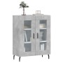 Aparador de madera de ingeniería gris hormigón 69,5x34x90 cm de vidaXL, Aparadores - Ref: Foro24-827808, Precio: 82,73 €, Des...