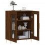 Aparador de madera de ingeniería marrón roble 69,5x34x90 cm de vidaXL, Aparadores - Ref: Foro24-827779, Precio: 85,61 €, Desc...