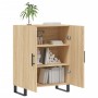 Aparador de madera de ingeniería roble Sonoma 69,5x34x90 cm de vidaXL, Aparadores - Ref: Foro24-827751, Precio: 92,32 €, Desc...