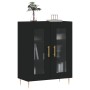 Aparador de madera de ingeniería negro 69,5x34x90 cm de vidaXL, Aparadores - Ref: Foro24-827773, Precio: 91,99 €, Descuento: %