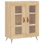 Aparador de madera de ingeniería roble Sonoma 69,5x34x90 cm de vidaXL, Aparadores - Ref: Foro24-827759, Precio: 79,39 €, Desc...