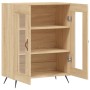 Aparador de madera de ingeniería roble Sonoma 69,5x34x90 cm de vidaXL, Aparadores - Ref: Foro24-827759, Precio: 79,39 €, Desc...