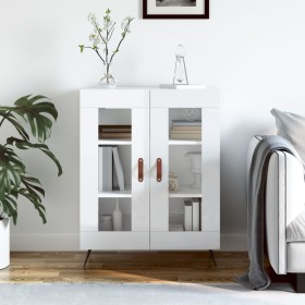 Glossy white plywood sideboard 69.5x34x90 cm by vidaXL, Sideboards - Ref: Foro24-827758, Price: 86,99 €, Discount: %