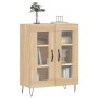 Aparador de madera de ingeniería roble Sonoma 69,5x34x90 cm de vidaXL, Aparadores - Ref: Foro24-827783, Precio: 77,20 €, Desc...