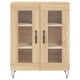 Aparador de madera de ingeniería roble Sonoma 69,5x34x90 cm de vidaXL, Aparadores - Ref: Foro24-827783, Precio: 77,20 €, Desc...