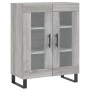 Aparador de madera de ingeniería gris Sonoma 69,5x34x90 cm de vidaXL, Aparadores - Ref: Foro24-827818, Precio: 90,77 €, Descu...