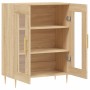 Aparador de madera de ingeniería roble Sonoma 69,5x34x90 cm de vidaXL, Aparadores - Ref: Foro24-827775, Precio: 86,02 €, Desc...