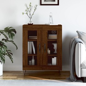 Oak brown engineered wood sideboard 69.5x34x90 cm by vidaXL, Sideboards - Ref: Foro24-827787, Price: 61,99 €, Discount: %