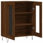 Aparador de madera de ingeniería marrón roble 69,5x34x90 cm de vidaXL, Aparadores - Ref: Foro24-827787, Precio: 61,99 €, Desc...