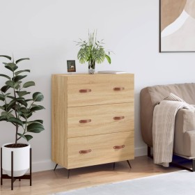 Sonoma oak engineered wood chest of drawers 69.5x34x90 cm by vidaXL, Drawers - Ref: Foro24-827823, Price: 102,99 €, Discount: %