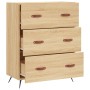 Cómoda madera de ingeniería roble Sonoma 69,5x34x90 cm de vidaXL, Cajoneras - Ref: Foro24-827823, Precio: 102,99 €, Descuento: %