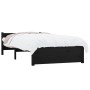 Black solid wood single bed frame 90x190 cm by vidaXL, Beds and slatted bases - Ref: Foro24-815013, Price: 110,55 €, Discount: %